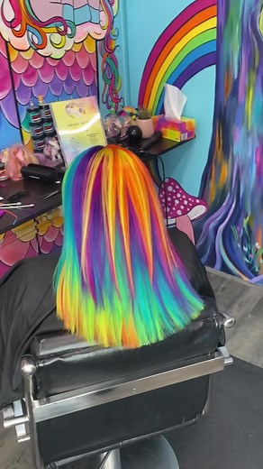 Colorful Rainbow Hair Transformation Tutorial