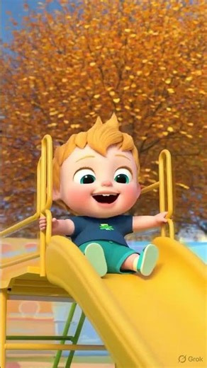 Cute Little Boy Sliding Down the Giant Playground Slide 🛝 | Fun Kids Adventure|Shorts|ZoomZoomRhyms
