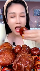 46K views · 1.1K reactions | Food ASMR - Yummy Eating pork ball with sauce - pork feet roast - chicken egg with sauce - noodle fried and meat grilled with family | Food ASMR | Facebook