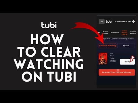 How to Clear watching on Tubi in 2024?
