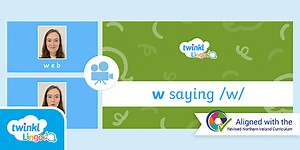Lingo Stage 5/6 'w' Saying /w/ Sound Video