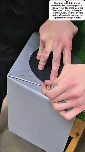Tin Snips Sheet Material Cutting Technique - Educational Short | TimberCraft Studio