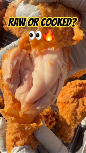 Raw or Cooked? Test Your Eyes! 👀🍗 #shorts #mukbang