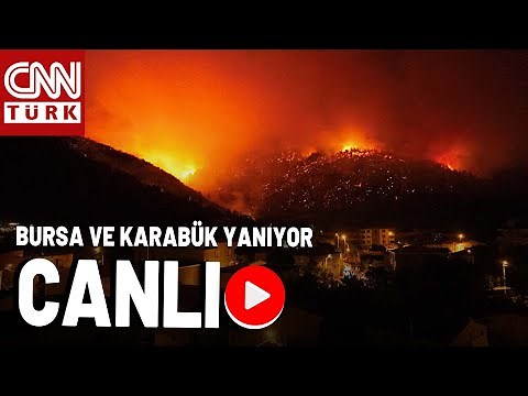 CNN TÜRK Yangın Bölgelerinde! Bursa ve Karabük'te Son Durum Ne? | CANLI HABER