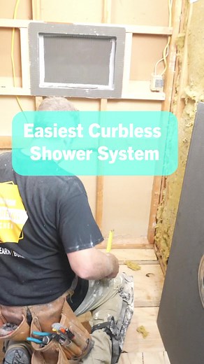 57K views · 255 reactions | Easiest curbless shower system  #diy #tile #facebookreels #plumbing #homeimprovement #bathroomdesign #bathroomremodelingteacher | Bathroom Remodeling Teacher | Facebook