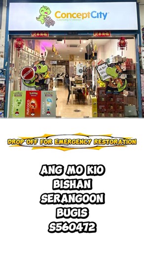 PokeCleanSG on Instagram: "Someone dropped off a card they just pulled but had an accident. He dropped it off at our A&E Drop Off for an Emergency Restoration and it was 💯 Restored to its Pristine Condition ⭐️⭐️⭐️⭐️⭐️ In case of any emergency do head down to @conceptcity.sg or any of our locations including my postal code ✅ We will contact you with the number you provided us with ❤️ #tcg #pokemon #pokemontcg #cardrestoration #pokèmon #cardgrading #pokemongrading #tradingcards #cardgame #sportsc