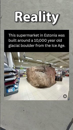 This Supermarket Was Built Around a 10,000-Year-Old Boulder 😳 #History #Shorts #ViralShorts #Facts
