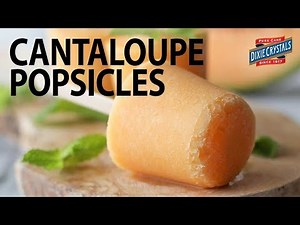 How to Make Super Easy Cantaloupe Popsicles