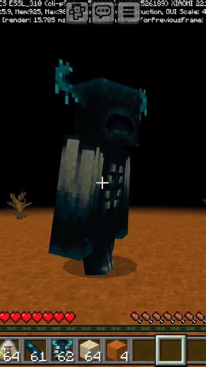 TAMING WARDEN IN MINECRAFT #shorts