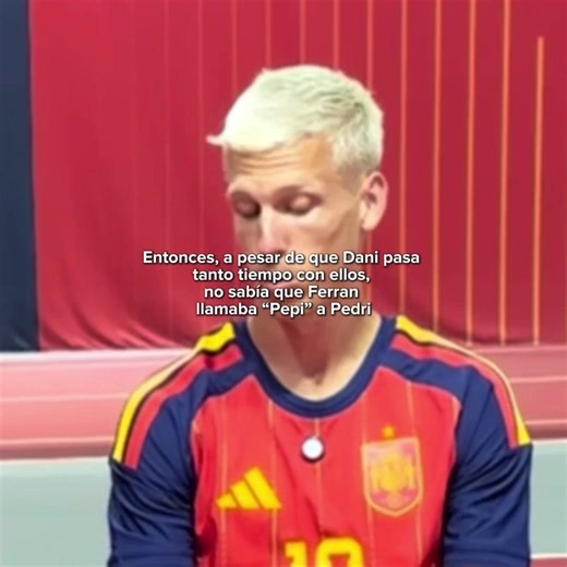 Estábamos igual que Dani, sin saber que Ferran lo llamaba así porque no hay ningún video publico donde lo llame “Pepi’ #daniolmo #pedri #ferrantorres #amistad #bros