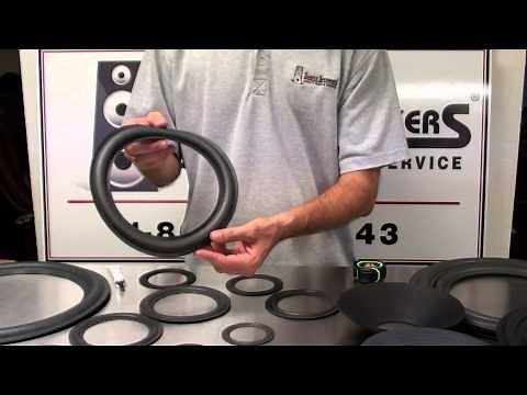 Speaker Repair Foam Edge Styles and Sizes for Speakers by Simply Speakers