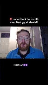 🚨LEAVING CERT BIOLOGY NEWS #leavingcert