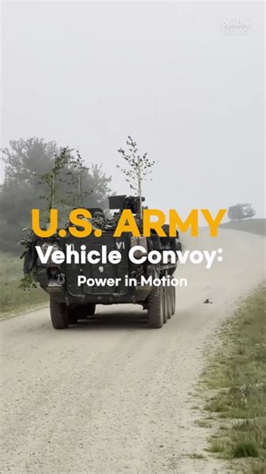 U.S. Army Vehicle Convoy: Power in Motion