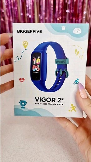 #shorts⌚️ unboxing BIGGERFIVE Vigor 2L Kids Fitness Tracker - ip68 waterproof kids watch