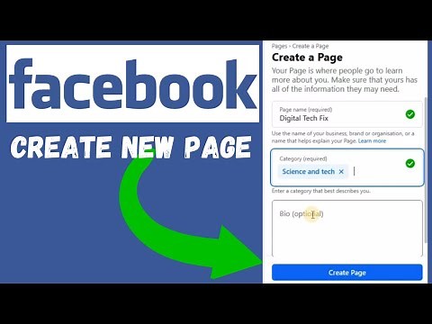 How to Create a Facebook Page on (Laptop/PC) 2024