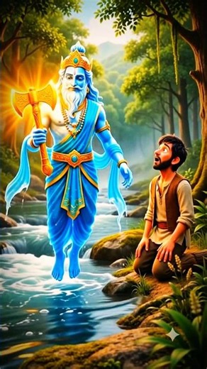 The Greedy Woodcutter and the Golden Axe । Hindi Moral Story #greed #ai #shorts #ytshorts