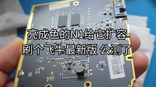 成色喔噻的N1忍不住给它扩容一下硬盘刷个飞牛养老
