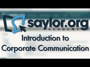 Corporate Communication: Course Introduction - Business Administration 210