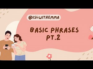 Basic phrases pt 2 in ISL | Irish Sign Language [CC]