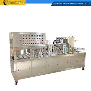 [Hot Item] Diary Packing Production Compound Butter Cottage Cheese Fermentation Milk Set Yogurt Plain Flavored Yoghurt Cup Filling and Sealing Machine