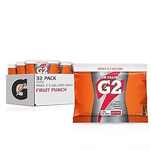 Gatorade Powder Bag Fruit Punch, 21 Ounce (Pack of 32)