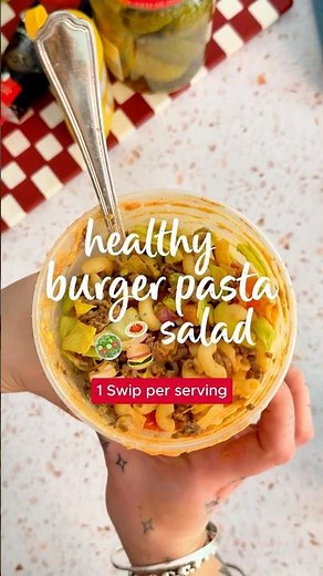 Fancy a healthy pasta salad that tastes like everyone’s favourite burger 🍔?