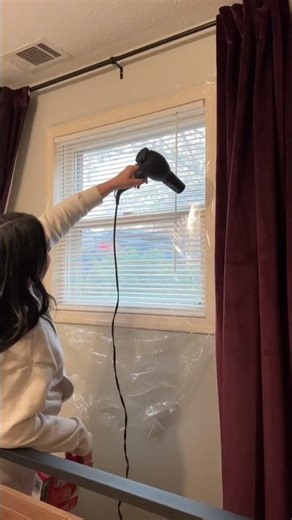 Keepin the house warm! This window insulation kit made it easy. #betterwindows #homeimprovement