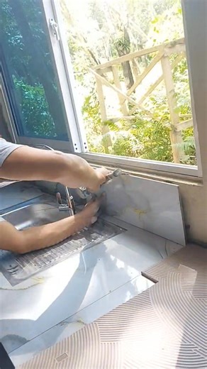 Kitchen countertop tiles Install tiles design porcelain 60x60cm tiles wall lababo Ibahin mo ang gumagawa Ng aktuwal, Iyan Talaga may alam at paano ang proseso, #legitsvloggertiles | Legits Vlogger Tiles