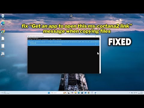 (FIXED) “Get an app to open this ms-cortana2 link” message when copying files
