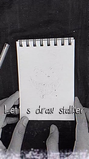 Let’s draw stalker 🕷️ #art #shors #drawing #artist #creepy #horror #scary #stalker