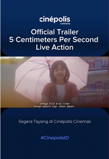 5 Centimeters Per Second Live Action - Trailer