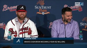 10K views · 329 reactions | "I don't know if I was supposed to say that." At his introductory Atlanta Braves press conference, Brian McCann accidentally broke some news on Josh Donaldson...  | FanDuel Sports Network South | Facebook