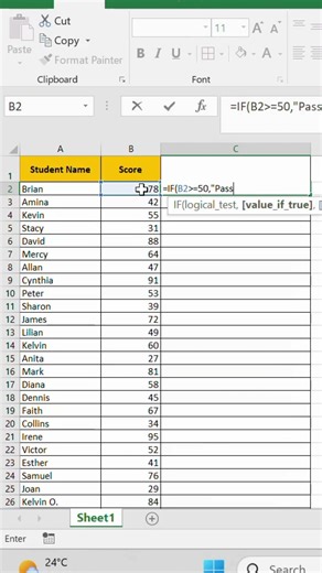 The Easiest Excel Formula You’ll Learn Today #excel#microsoft#shorts#shortvideo#exceltipsandtricks