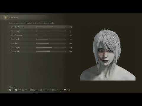 Elden Ring Female Character Creation |Porcelain Vampire|
