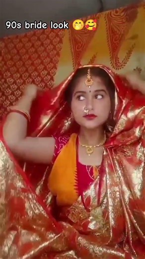 90s bride look🤭🥰 #yoitubeshorts #viralshivvideo #youtubedaily