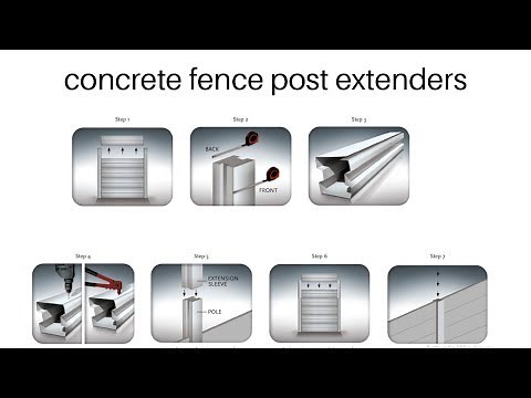 concrete fence post extenders