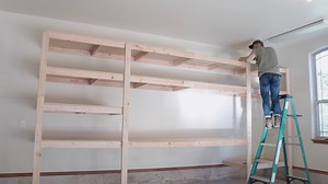The ultimate easy DIY garage workbench with storage for minimal cost