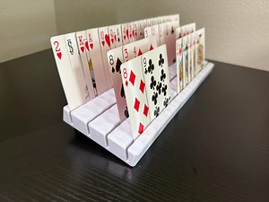 3D Printed Foldable Card Holder for Canasta, Samba, Hand and Foot, Bridge - Hands Free Playing Card Stand, Travel Game Gift - Etsy