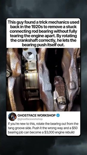 THE CRANKSHAFT BEARING REMOVAL TRICK