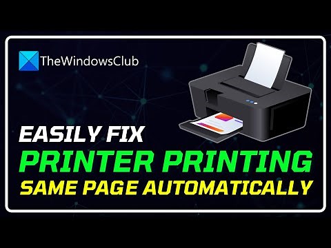 Printer keeps printing the same page automatically