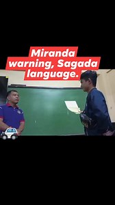 Translation of Miranda warning in Sagada language. #rommelfecha #followmayfbreels #reels2023 #reels 😁👌 | Rommel Fecha