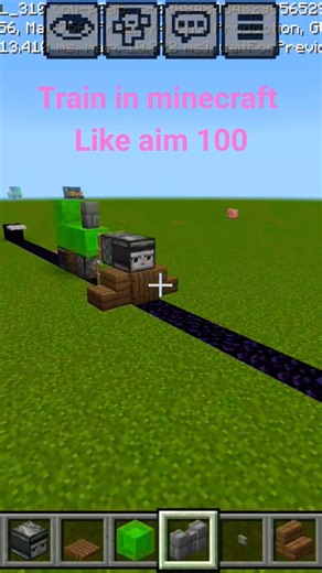 How to make train in minecraft #minecraft