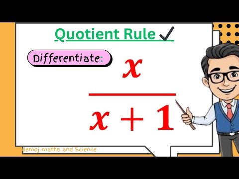 Don’t Fear Calculus — Differentiate Using the Quotient Rule (Step-by-Step)