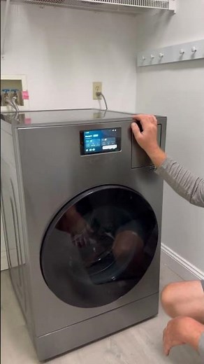 SAMSUNG WD53DBA900HZ Bespoke 5.3 Cu. Ft. Dark Steel Front Load All-in-One Washer/Dryer Combo