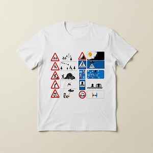 Funny Road Sign T-shirt, Hilarious Traffic Warning Meme Tee, Alien Road Sign Humor Unisex Tee, Funny Driver Gift, Meme Road Sign Shirt - Etsy