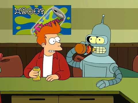 futurama s1 e1 Fry meets Bender futurama suicide booth 1080p