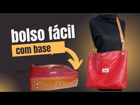 BOLSO CON BASÉ Y CON MEDIDAS , FÁCIL Y CON ESTRUCTURA.👛
