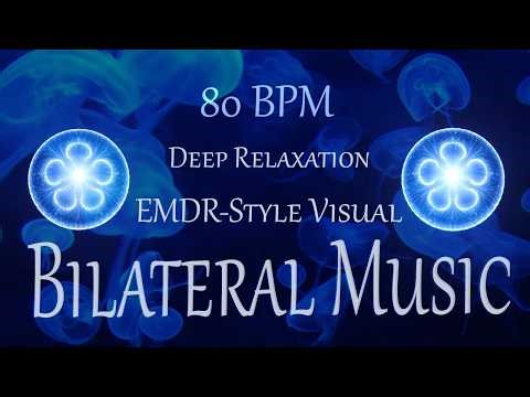 Deep Relaxation Bilateral Music 🎧 EMDR-Style Visual | Anxiety, Stress Relief | 3 Hour Guiding Lights