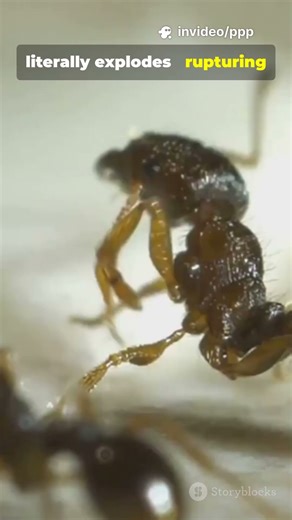 The Ant That Explodes to Protect Its Colony