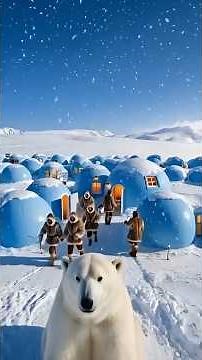 Beautiful Igloo House 🫠 Inside the Frozen Igloo Village ❄️ Life at -40°C in the Arctic World!